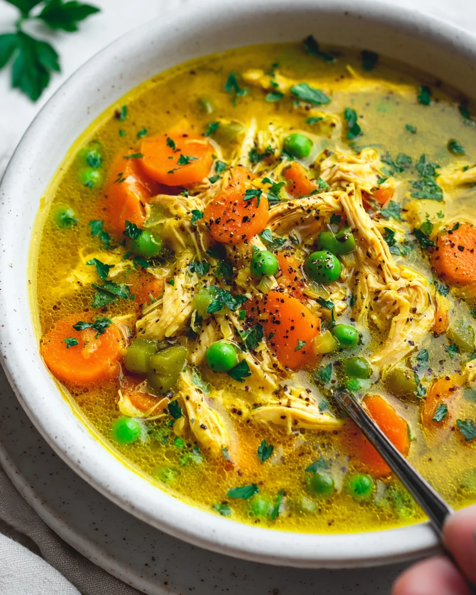 Anti Inflammatory Turmeric Chicken Soup for Ultimate Wellness