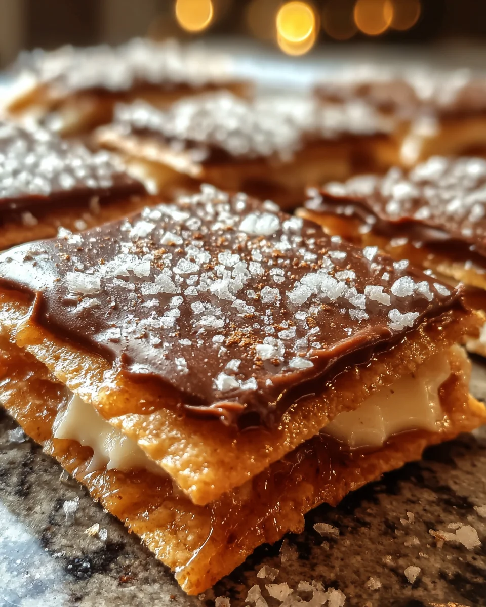 Churro Saltine Toffee Bites