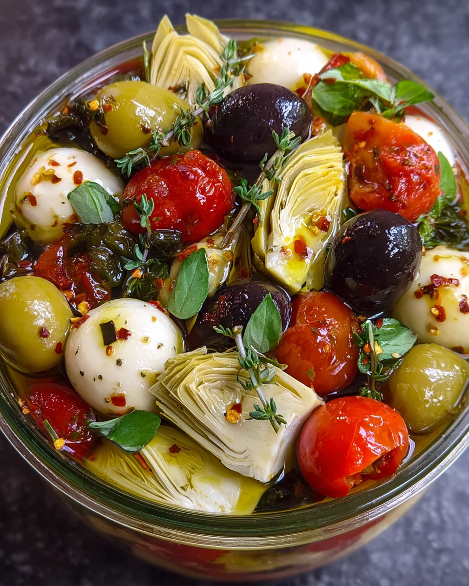 Marinated Rainbow Medley: A Flavorful Appetizer Recipe