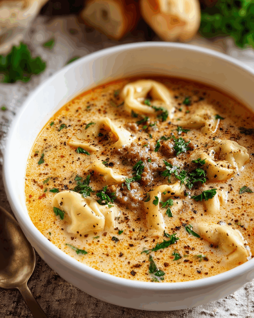 Creamy Tortellini Soup: A Cozy Recipe to Savor Today! 7 codinofouad httpss.mj .run90HJbH5XSdo close up of creamy torte 7f9568ff 0b81 4ecf bd10 5886254c9e1c 3