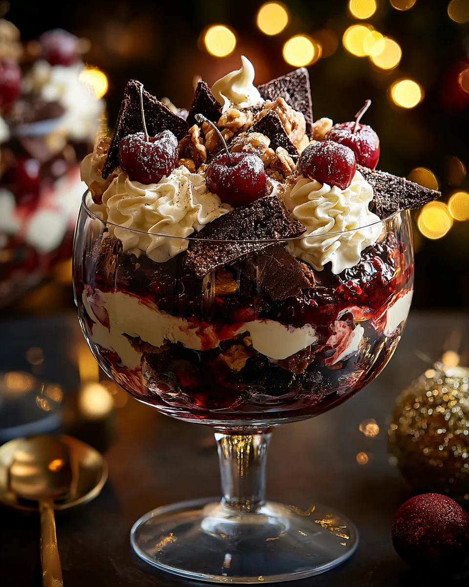 Black Forest Trifle for Christmas