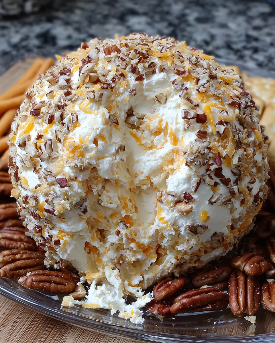 Cheese Ball Creamy Cheddar Nut