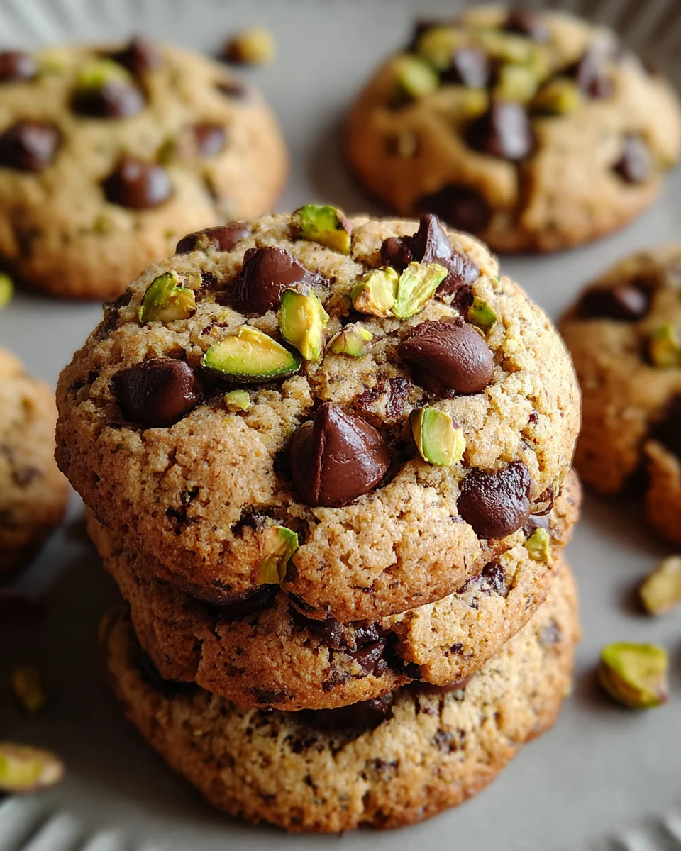 Chocolate Chip Pistachio Cookies