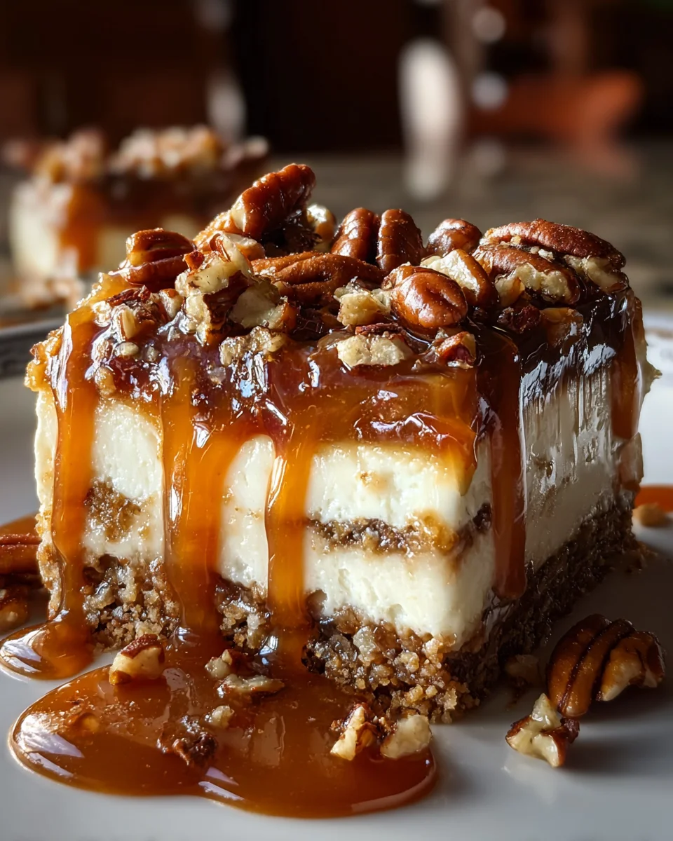 Creamy Pecan Pie Lasagna with Graham Cracker Crust