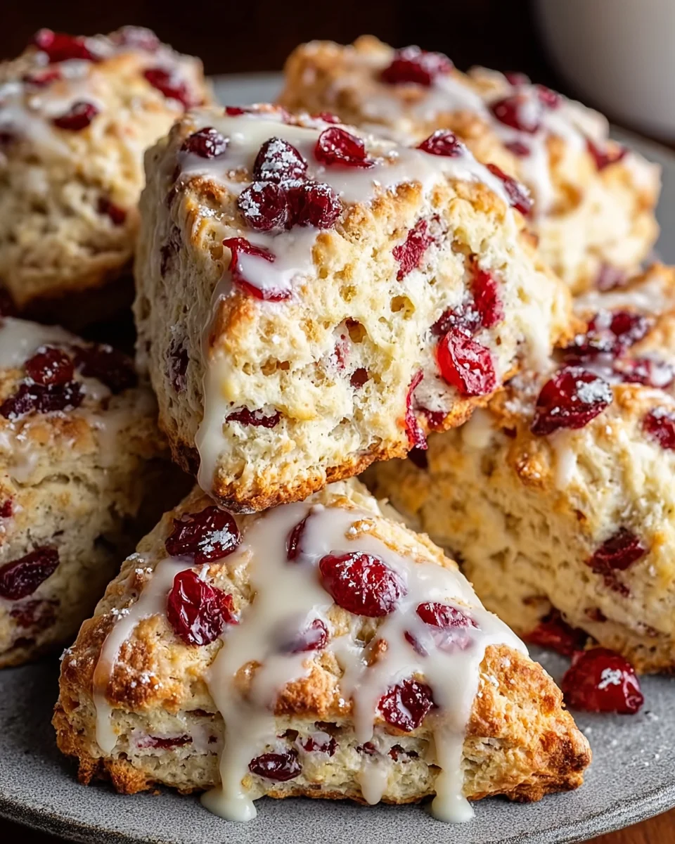 Cranberry Orange Maple Scones