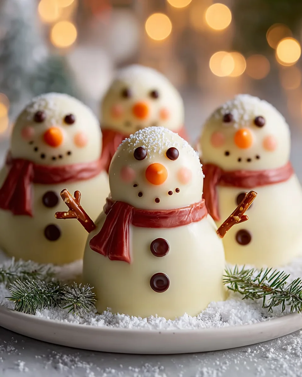 Cute Snowmen Truffles: Craft Delicious Holiday Treats!
