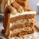Moist Biscoff Cake Slice