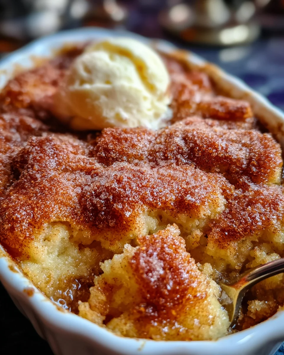 Warm and Cozy Snickerdoodle Cobbler