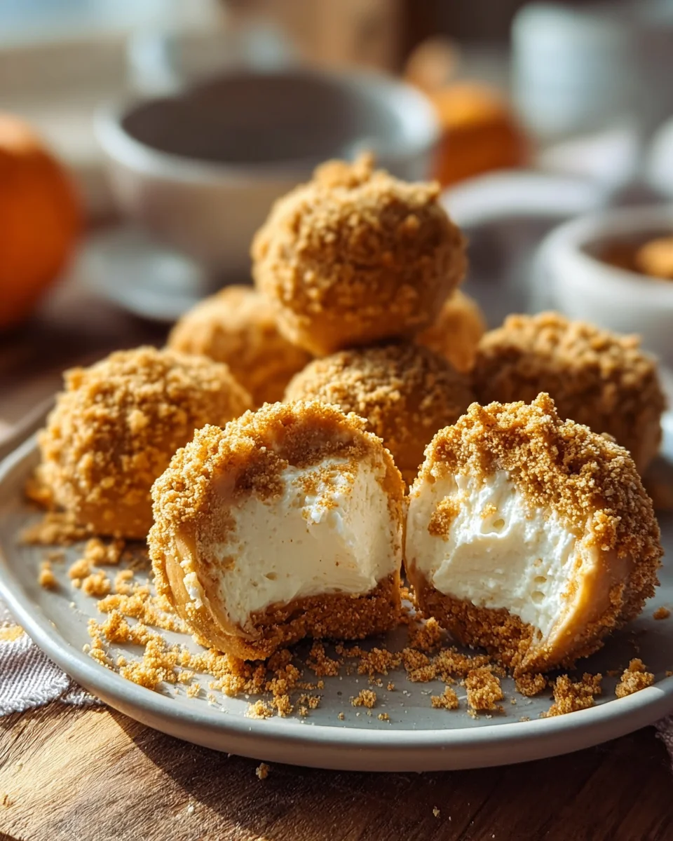 No-Bake Pumpkin Cheesecake Balls