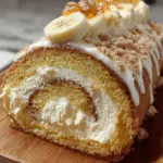 Banana Cake Cream Cheese Roll