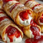 Strawberry Cheesecake Chimichangas