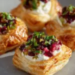 Cranberry Jalapeño Puff Pastries