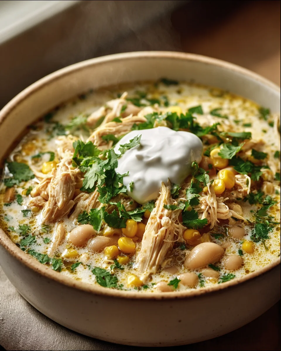 Ghostly White Chicken Chili