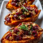 Cranberry Apple Twice-Baked Sweet Potato