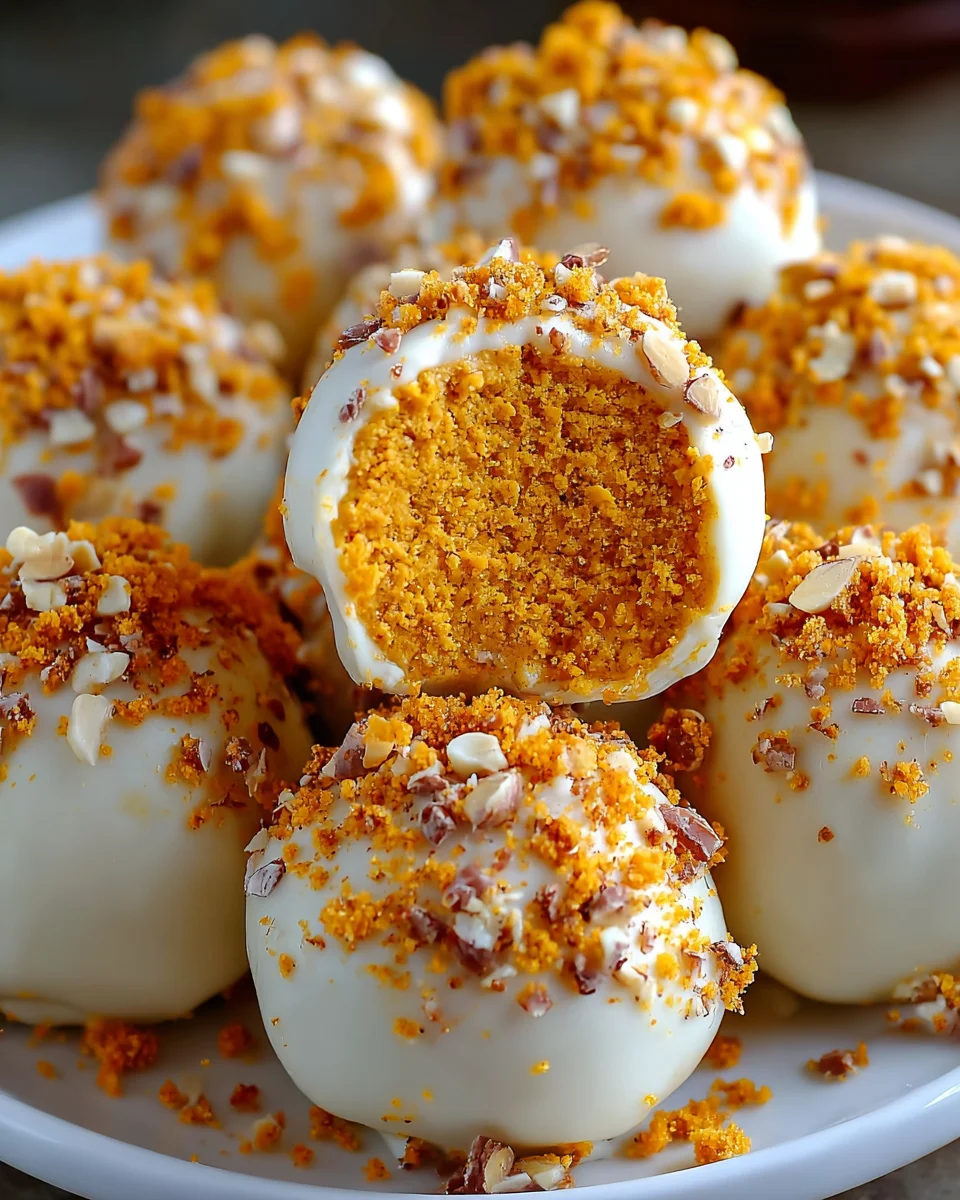 No Bake Pumpkin Cheesecake Balls