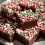 3-Ingredient Christmas Fudge Squares