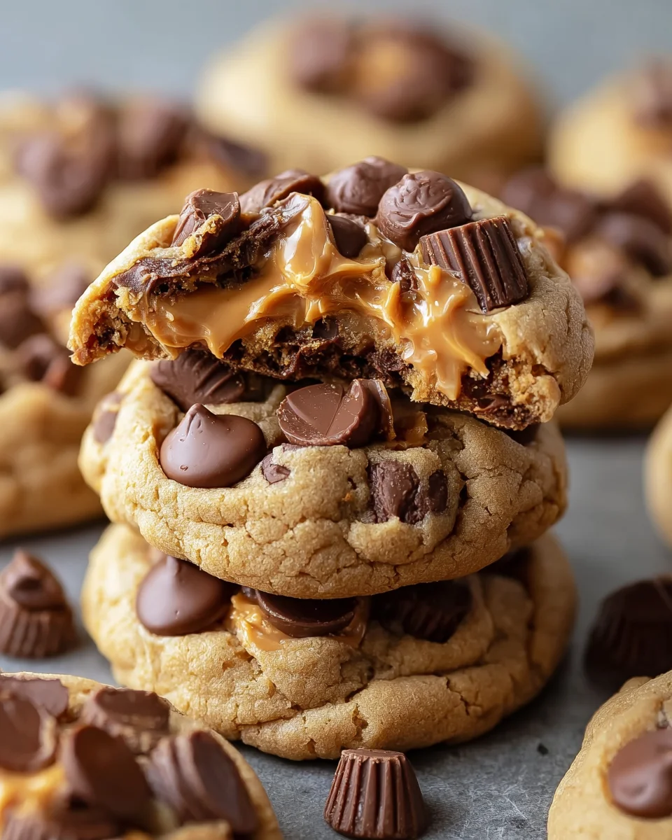 Triple Reese’s Peanut Butter Cookies You Can’t Resist!
