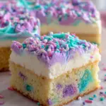 Unicorn Bars Funfetti Frosting