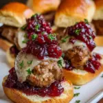 Cranberry Sauce Meatball Sliders