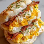Cloud Bread Breakfast Sandwich