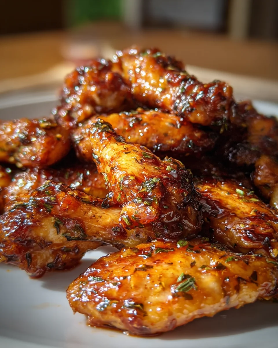 Sticky Pineapple-Teriyaki Chicken Wings