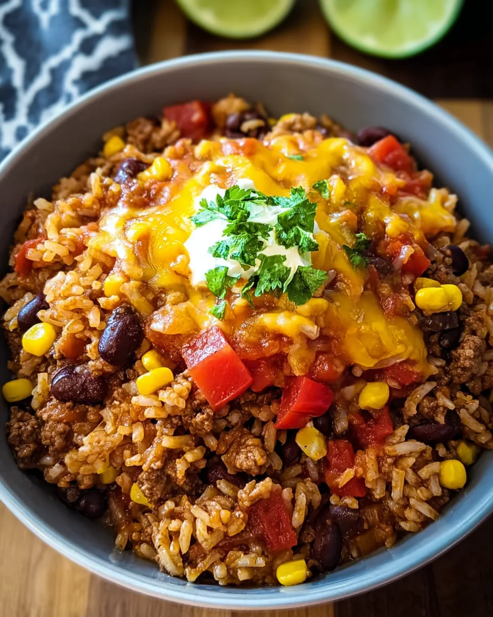 Ground Beef Burrito Bowl: A Quick & Flavorful Meal!