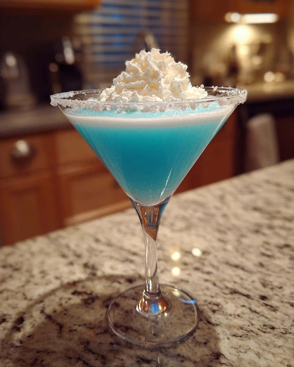 Snowflake Martini: A Cool, Creamy, and Beautifully Blue Winter Cocktail