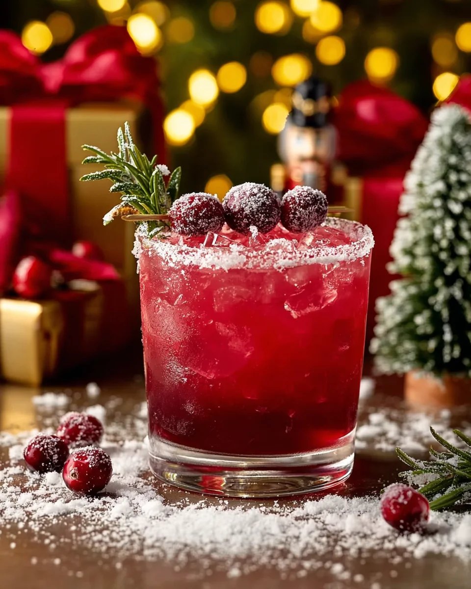 Frosted mistletoe margarita: a festive drink to enjoy!
