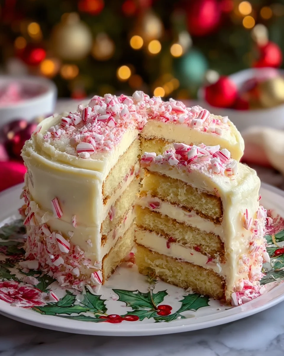 Festive Peppermint Cake
