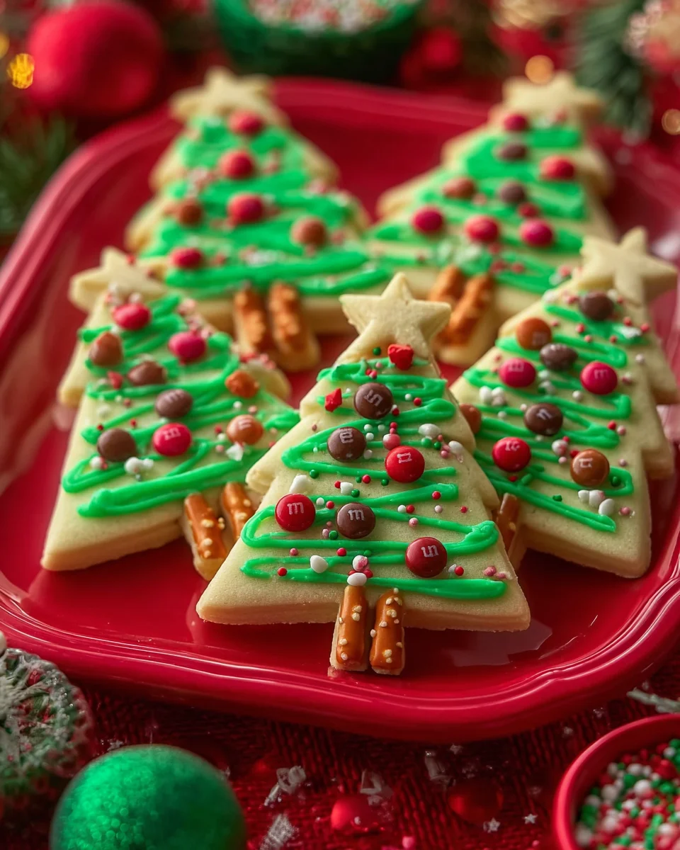 M&amp;M’S® Christmas Tree Cookies Recipe