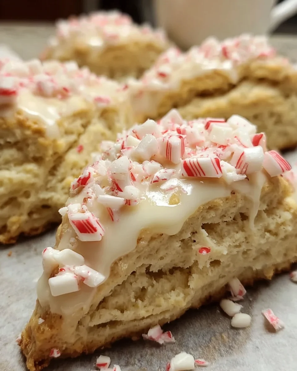 Peppermint White Chocolate Scones: A Festive Delight!