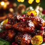 Sticky Glazed Christmas Chicken That