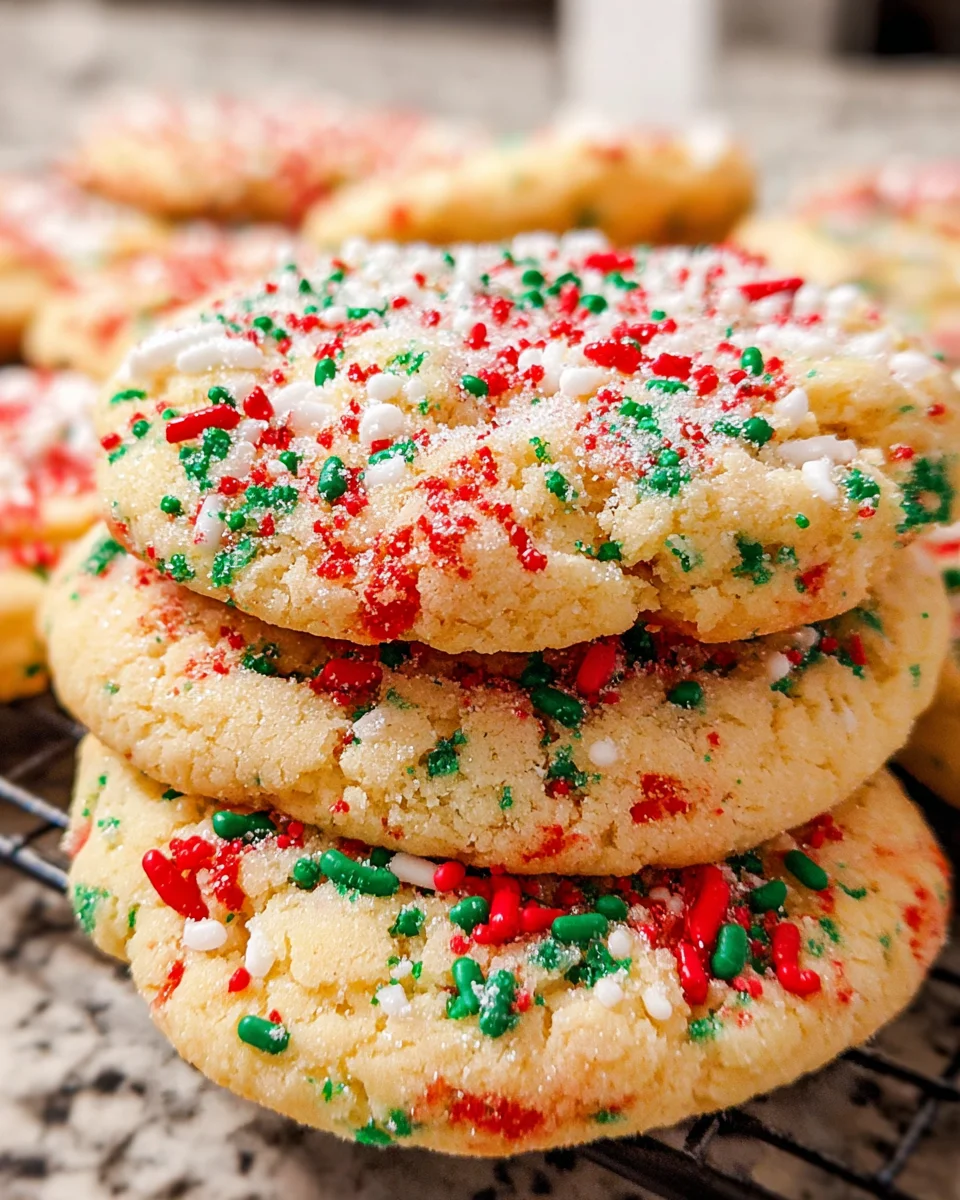 Christmas Sprinkle Sugar Cookies that Spark Joy in Every Bite