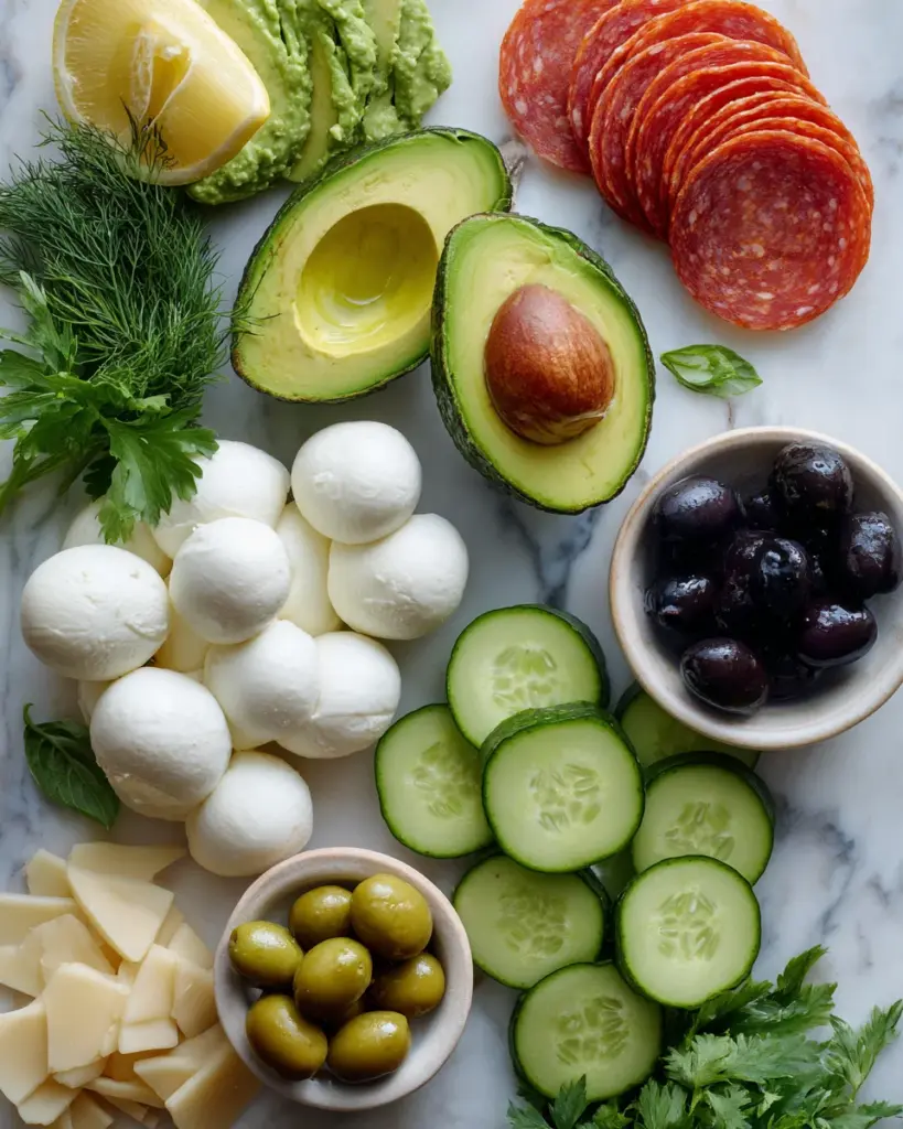 codinofouad flat lay of fresh ingredients for4 ripe avocados d73ae256 9c32 4e9f a34e 3312b7a6a428 3