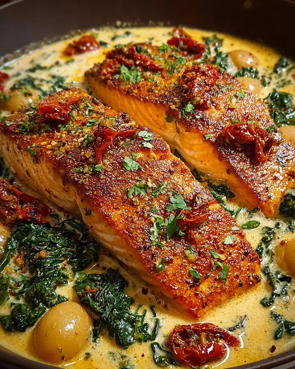 Creamy Tuscan Marry Me Salmon