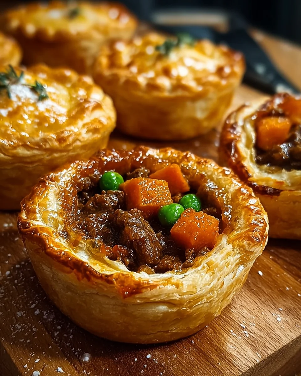 Savory Irish Beef & Sweet Potato Mini Pies