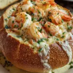 Stuffed Seafood Bread Bowl: Delight with Every Bite!