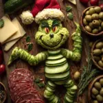 Grinch Avocado Charcuterie Board