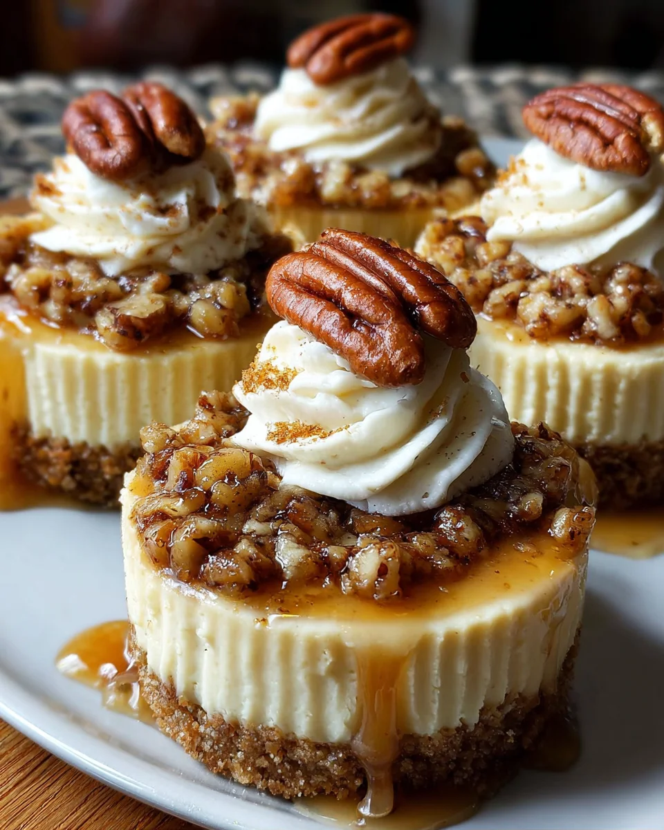 Mini Pecan Pie Cheesecakes