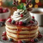 Reindeer Pancake Breakfast Stacks for a Magical Morning