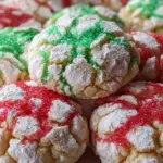 Cool Whip Christmas Crinkle Cookies