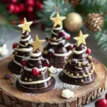 Christmas Chocolate Tree Cookies are a festive delight!