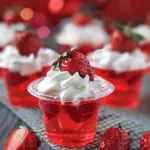 Santa Hat Jello Cups: Delightful Holiday Treats!
