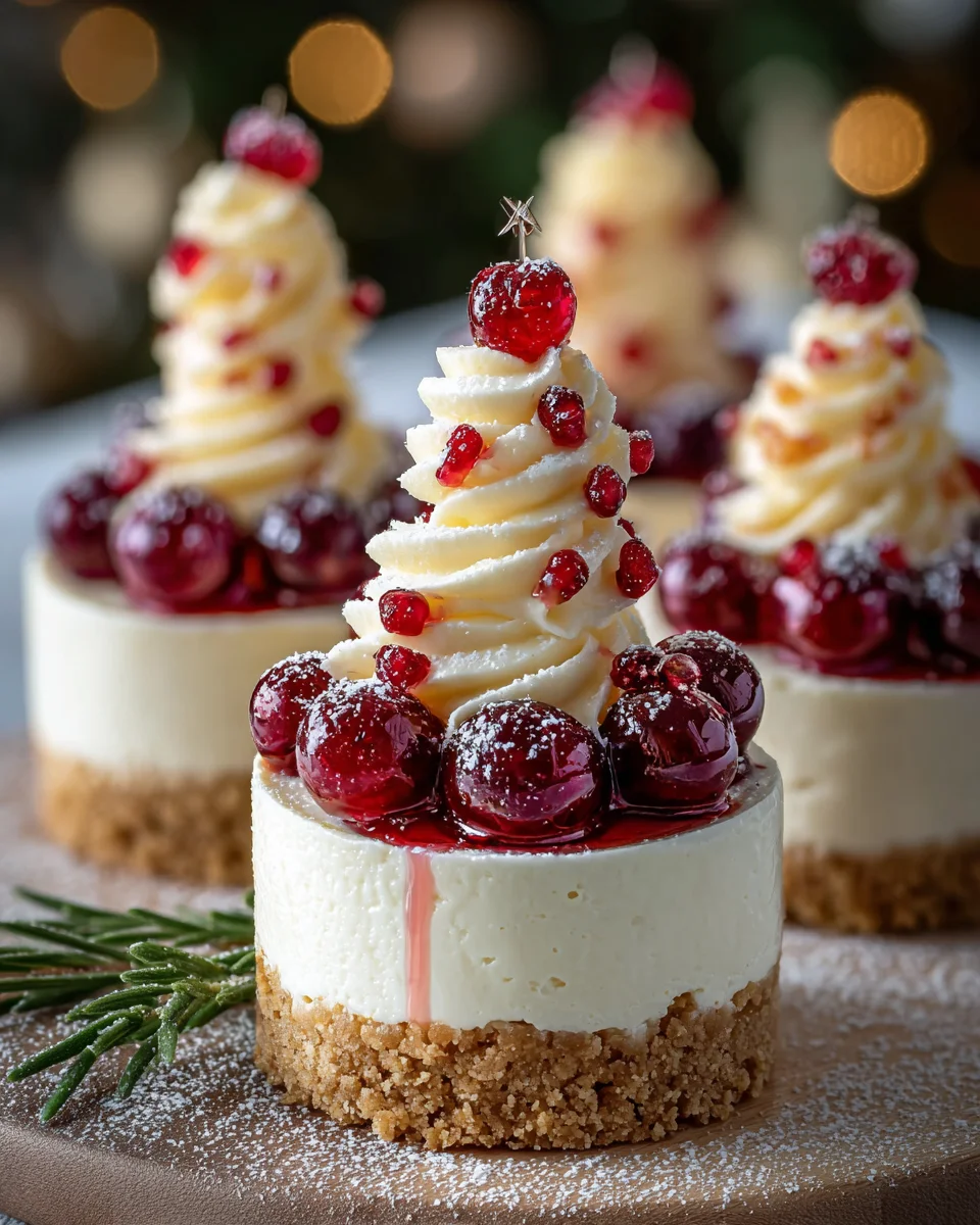 Christmas Tree Mini Cheesecakes: Irresistibly Festive!