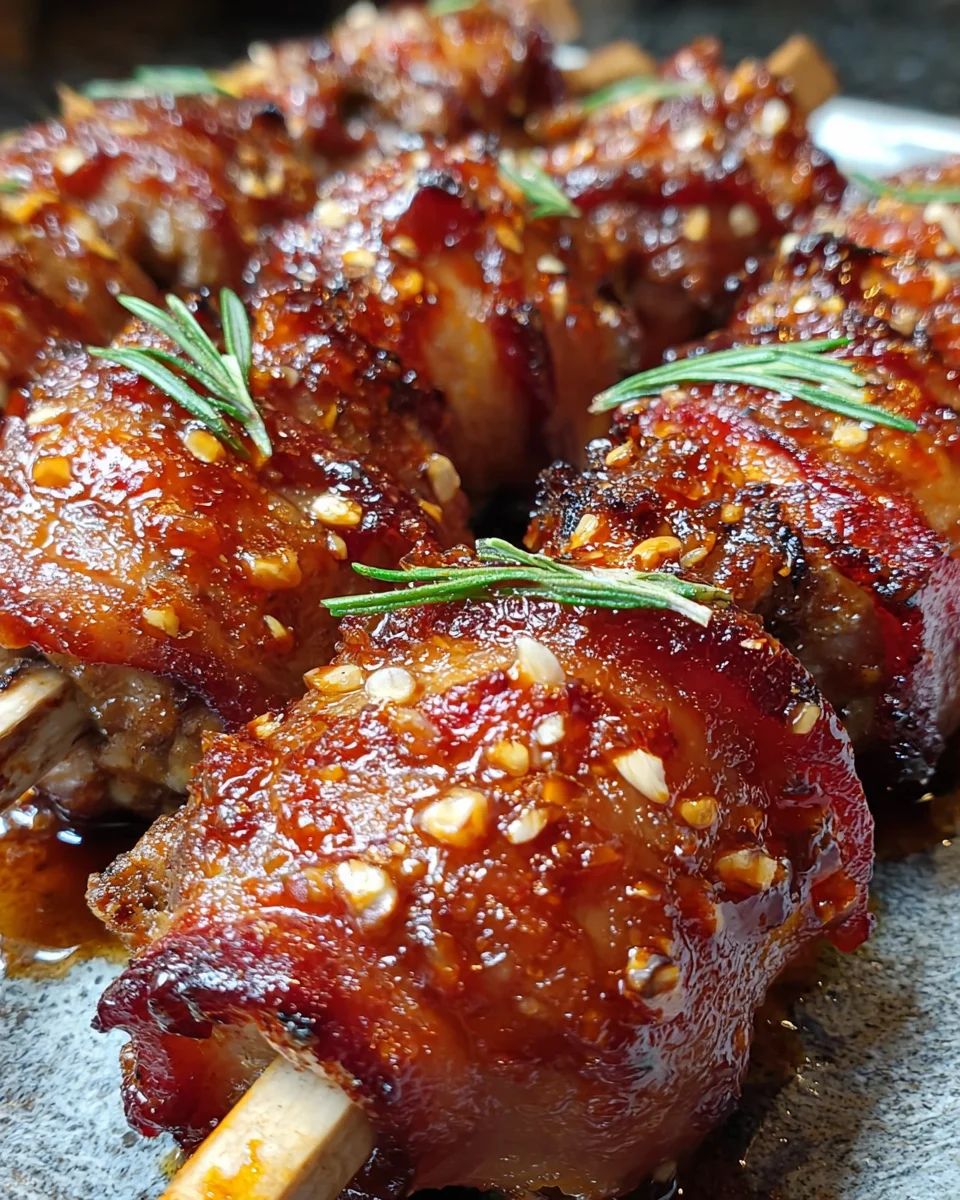 Sweet Chili Bacon Lollipops