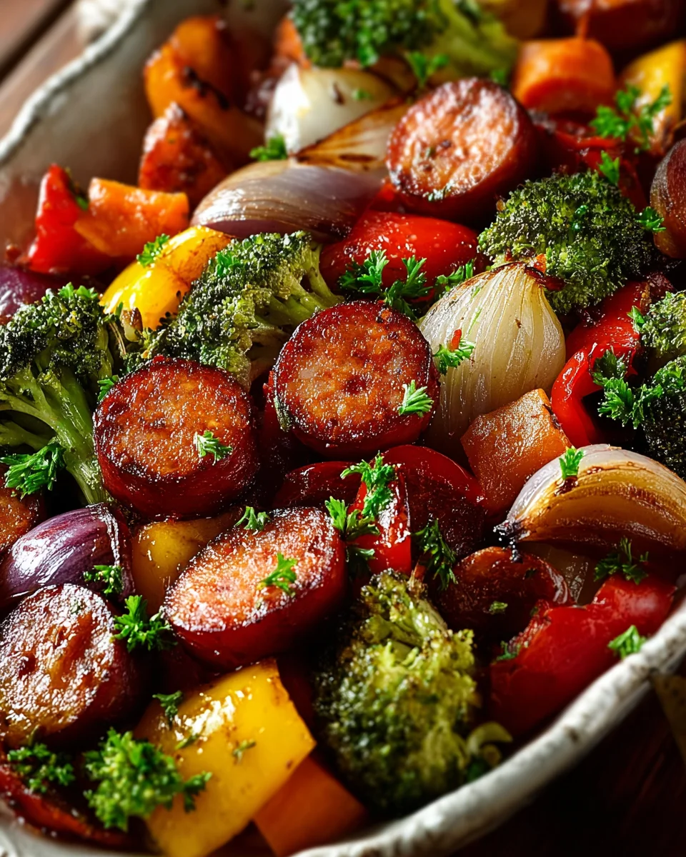 Sheet Pan Honey Garlic Kielbasa