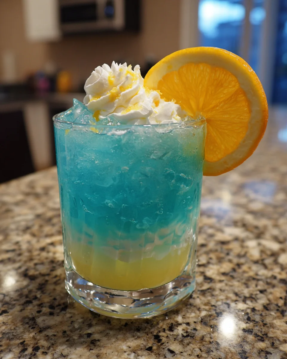 Holiday Blue Lagoon: A Vibrant & Refreshing Christmas Cocktail