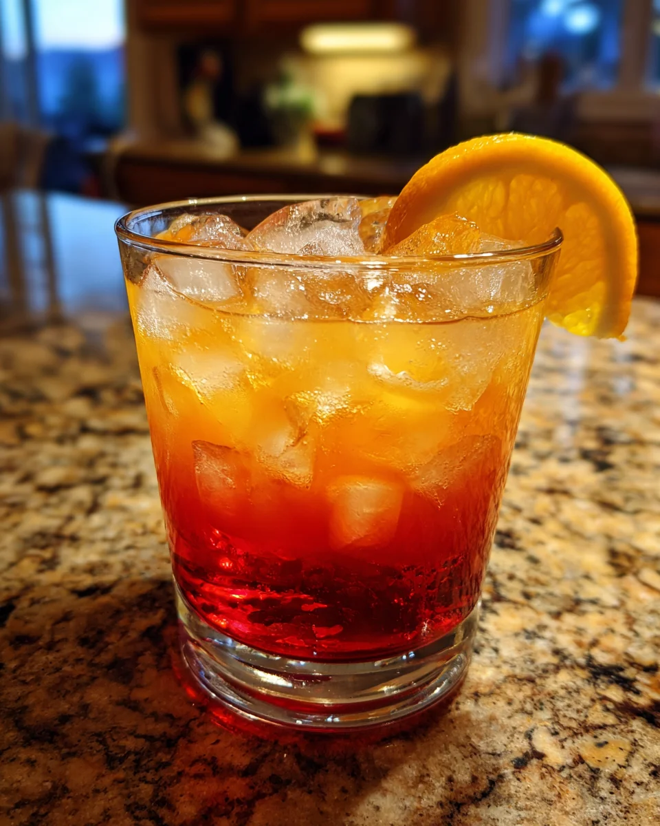 Christmas Sunset (Layered) 🌅🎄: A Festive Drink Recipe!