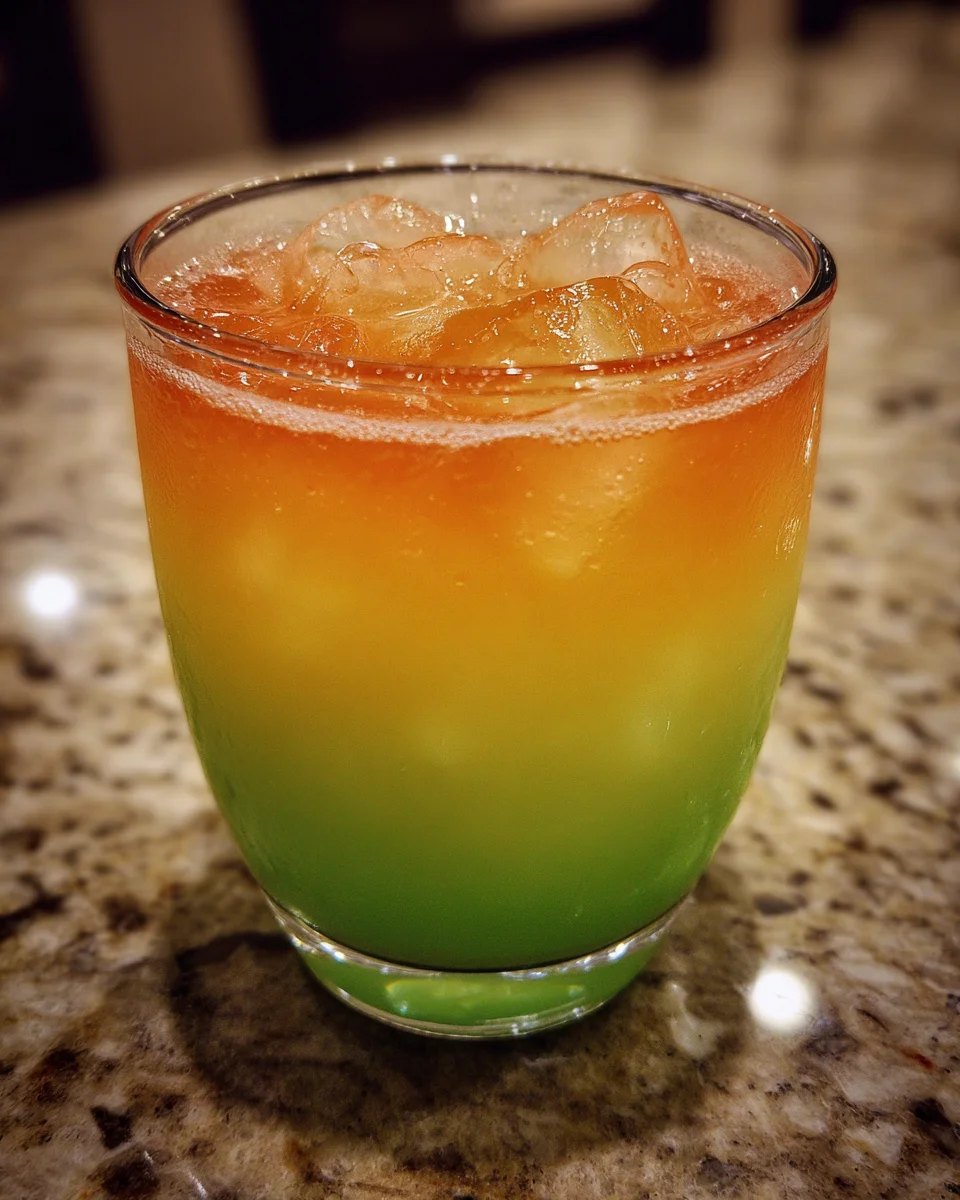 The Grinch Layered Cocktail