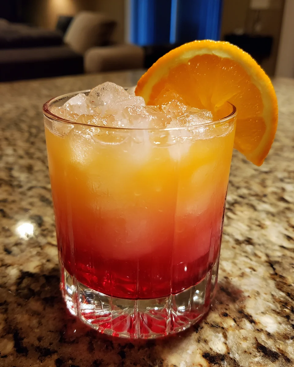 Holiday Sunset Cocktail